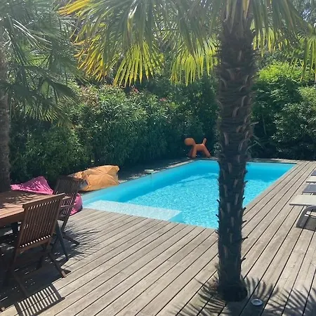 Villa Arcachon 12 Pers Avec Piscine Chauffee 1 Mai Au 30 Sept Exterior foto